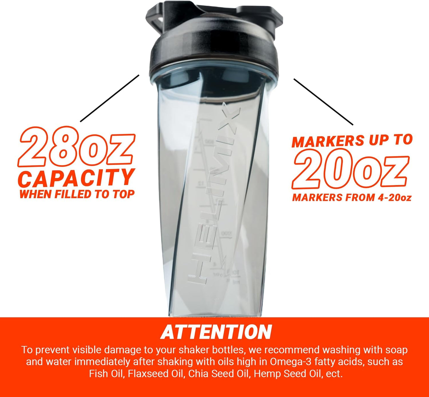 Vortex Blender Shaker Bottle 28Oz | No Blending Ball or Whisk | USA Made | Portable Pre Workout Whey Protein Drink Shaker Cup | Mixes Cocktails Smoothies Shakes | Dishwasher Safe