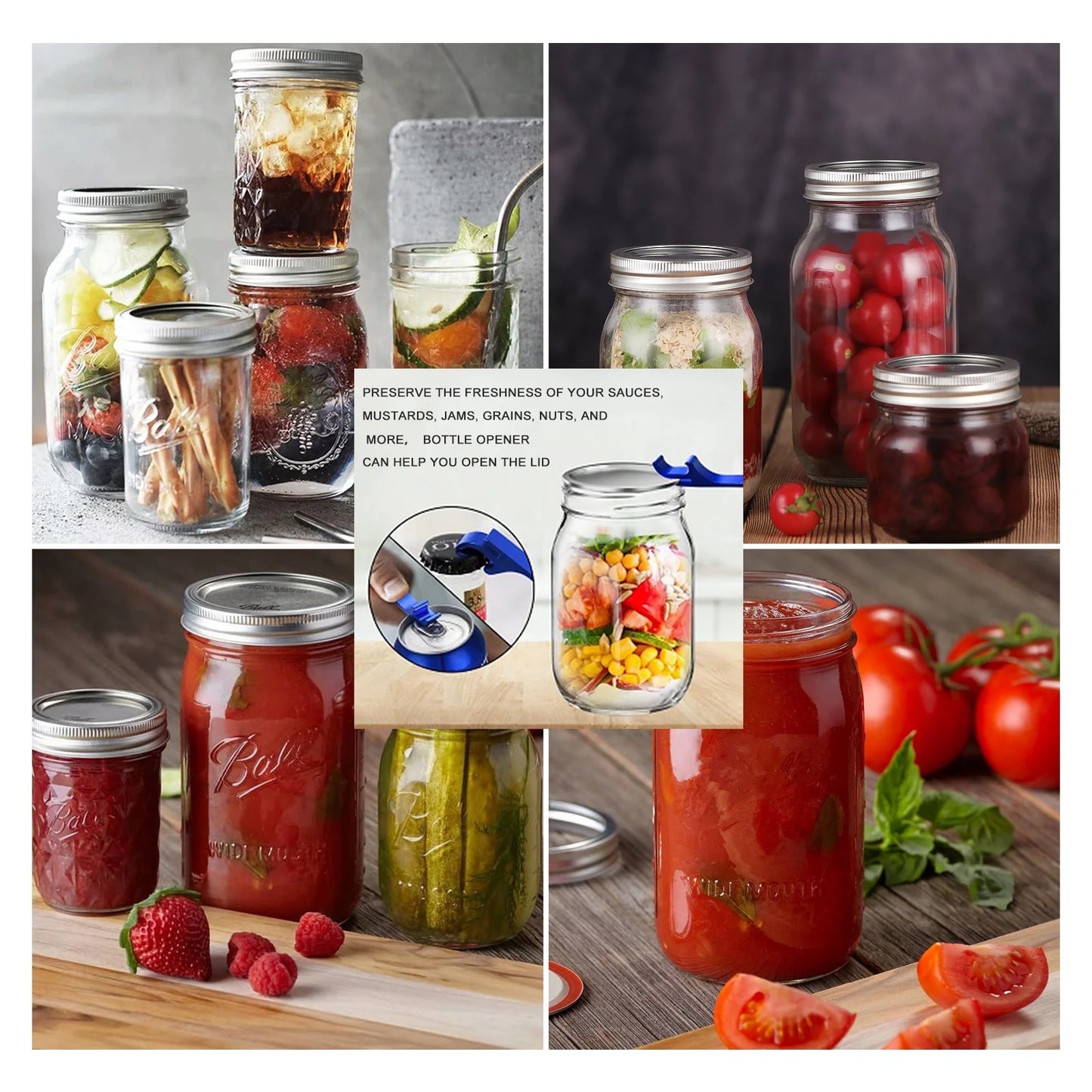 Electric Mason Jar Vacuum Sealer, Food Saver Vacuum Machine for Wide & Regular Mouth Jar, for Food Storage and Fermentation