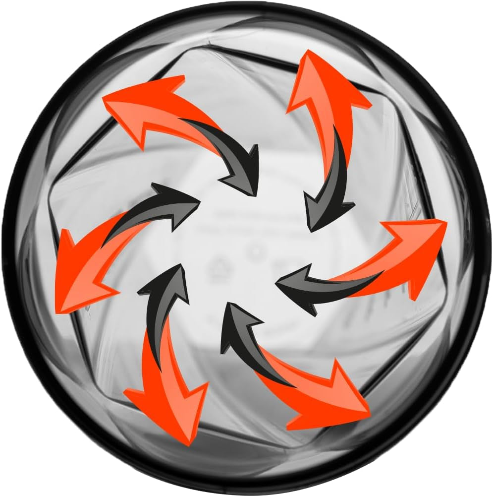 Vortex Blender Shaker Bottle 28Oz | No Blending Ball or Whisk | USA Made | Portable Pre Workout Whey Protein Drink Shaker Cup | Mixes Cocktails Smoothies Shakes | Dishwasher Safe