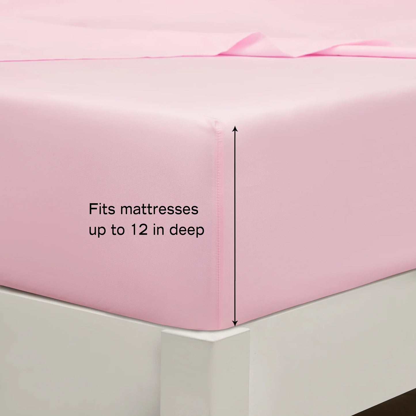 7 Piece Pink Wildflower Polyester Bedding Set for Girls, Full