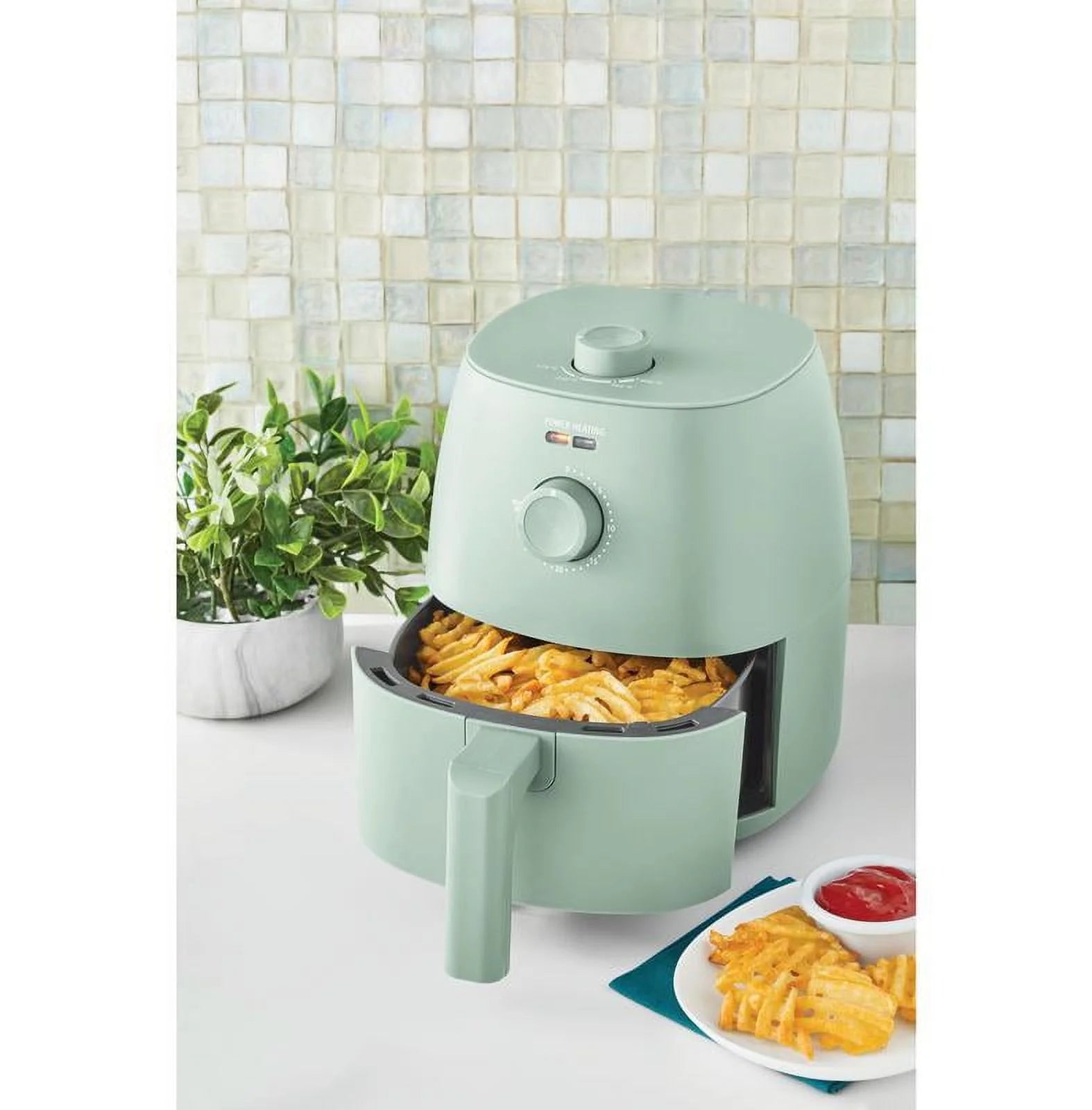2.2 Qt Air Fryer, Sage Green - Automatic Shutoff