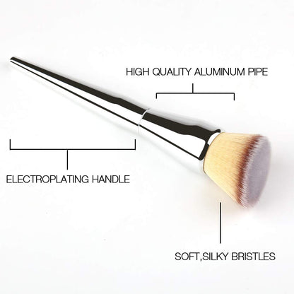 Foundation Brush, Large Powder Brush Angled Top Premium Durable Kabuki Makeup Brush Perfect for Blending Liquid,Cream and Flawless Powder,Buffing, Blending,Concealer