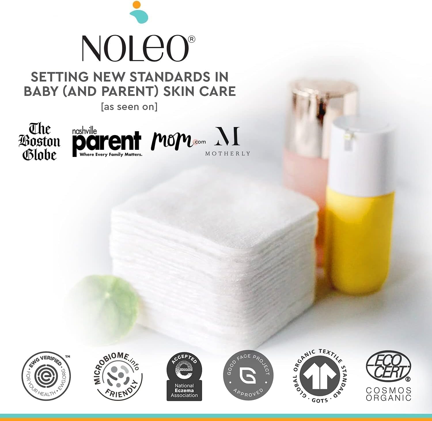 Organic Cotton Pads - Large & Pressed Cotton Pads - Lint Free Cotton Pads for Face - Makeup Remover Pads - 100% Cotton Face Pads - Premium Cotton Squares - Face Cleansing Pads 3.54"X3.54" [150 Count]