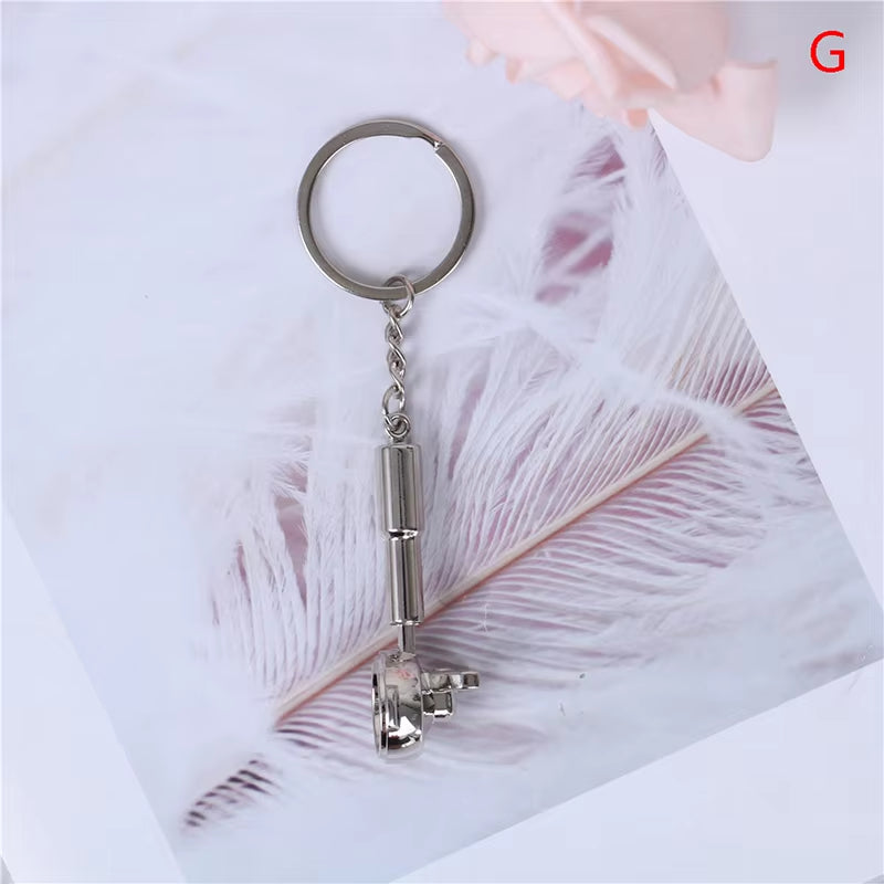 1PCS Creative Coffee Keychain Portable Coffee Machine Pitcher Keyring Coffee Handle Keyring Portable Coffeeware Accessories Gift
