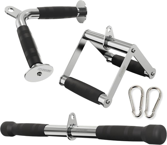 Triceps Pull down Attachment, Cable Machine Accessories for Home Gym, LAT Pull down Attachment Weight Fitness