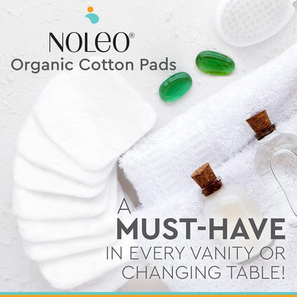 Organic Cotton Pads - Large & Pressed Cotton Pads - Lint Free Cotton Pads for Face - Makeup Remover Pads - 100% Cotton Face Pads - Premium Cotton Squares - Face Cleansing Pads 3.54"X3.54" [150 Count]