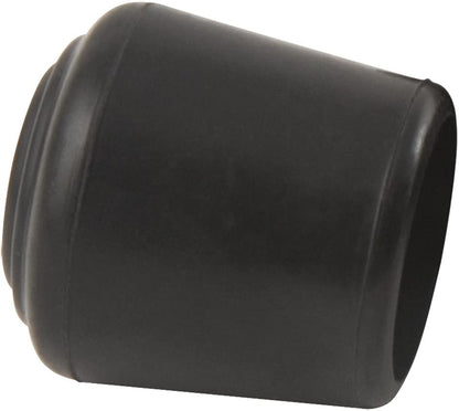 1/2" round Slip-On Rubber Folding Metal Chair Leg Tip Replacement - Protect Surfaces & Dampen Noise, Black (4 Pack)